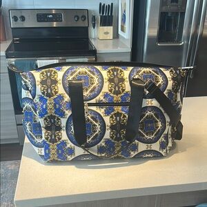 Alice + Olivia Blue and Black Travel Bag